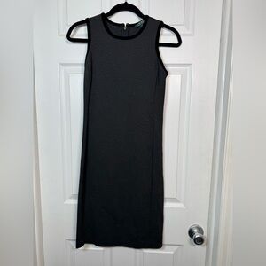 Ralph Lauren Classic Charcoal Gray Sheath Knee Length Dress